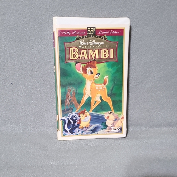 Disney Bambi Limited Edition 55th Anniversary VHS with Cover - Picture 2 of 10